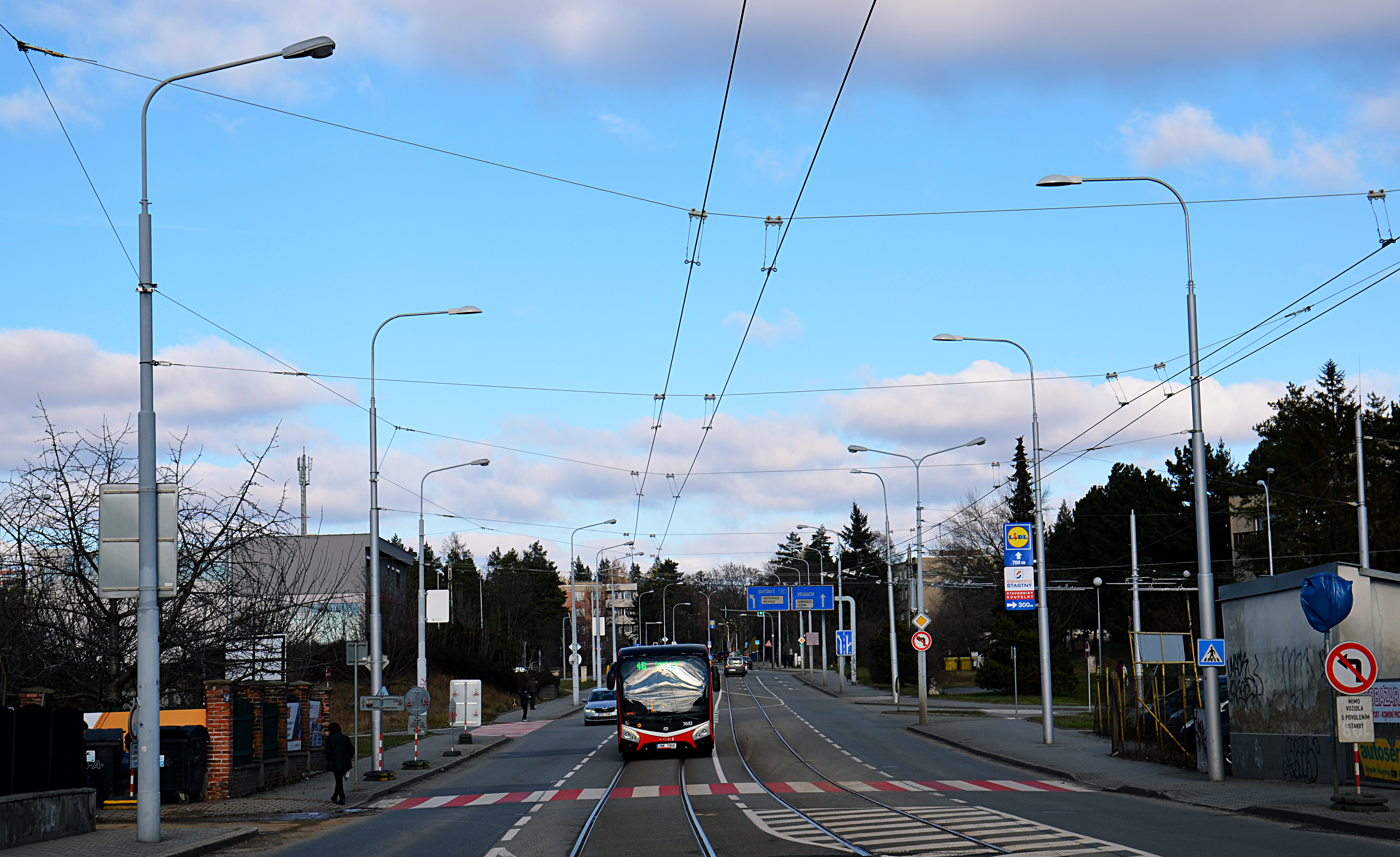 Realizace trolejového vedení – Brno